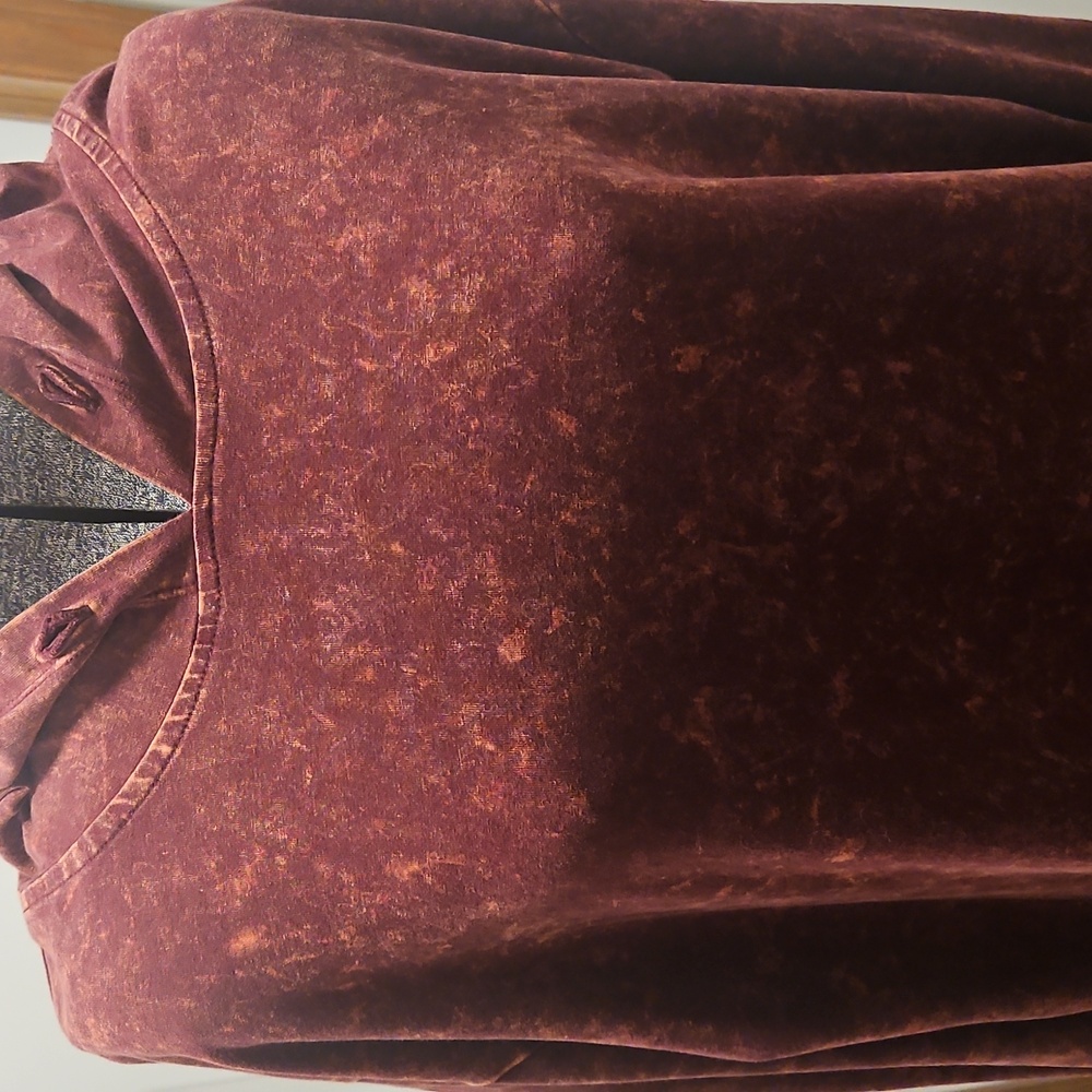 Zenana Distressed Hoodie - Picture 2 of 9